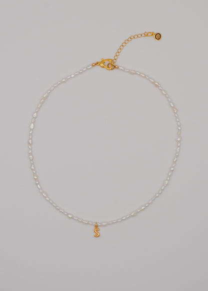 Pearly Initial Necklace