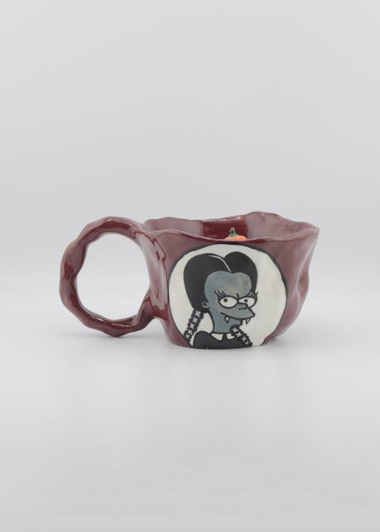 Wednesday Addams & Cousin Itt X The Simpsons Mug