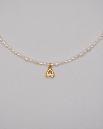 Pearly Initial Necklace