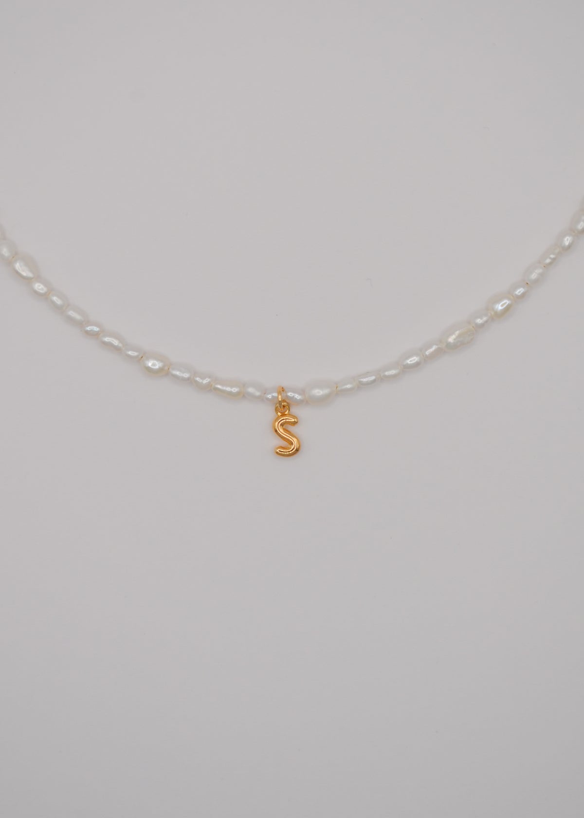Pearly Initial Necklace