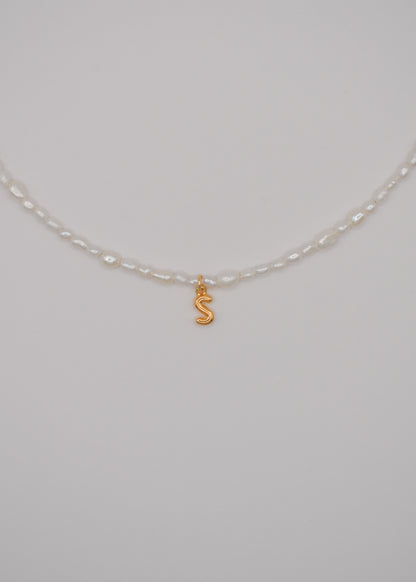 Pearly Initial Necklace