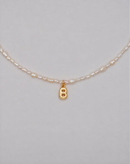 Pearly Initial Necklace