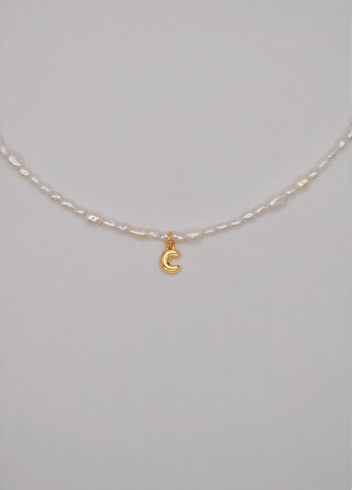Pearly Initial Necklace