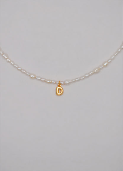 Pearly Initial Necklace