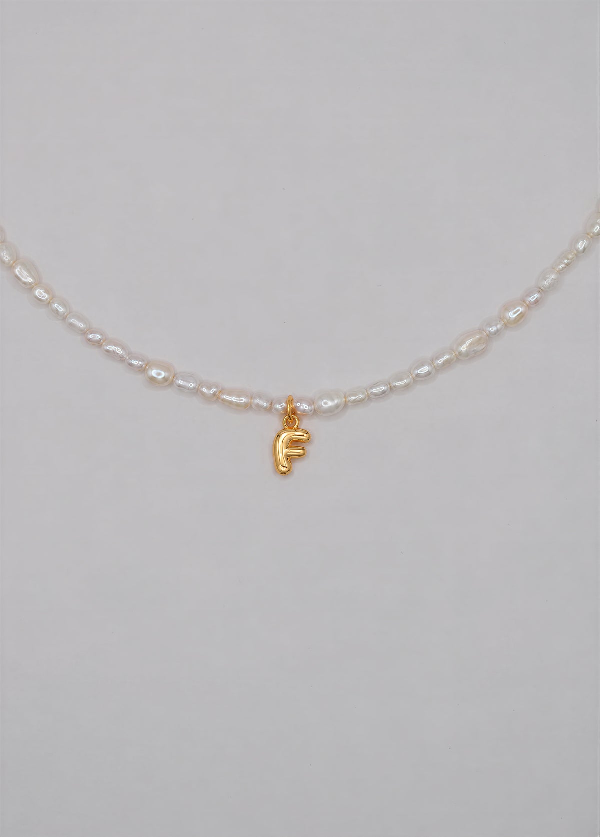 Pearly Initial Necklace