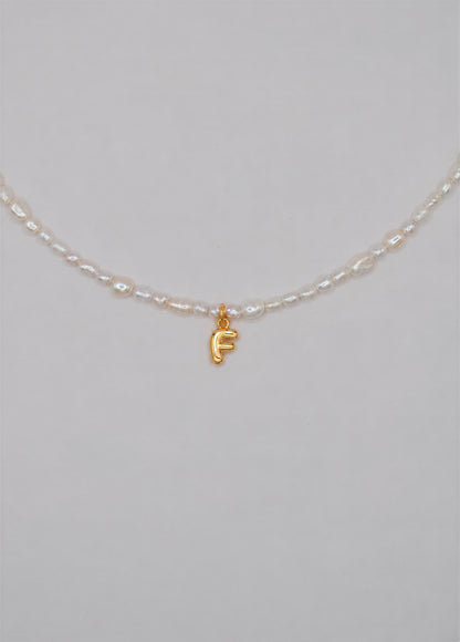 Pearly Initial Necklace