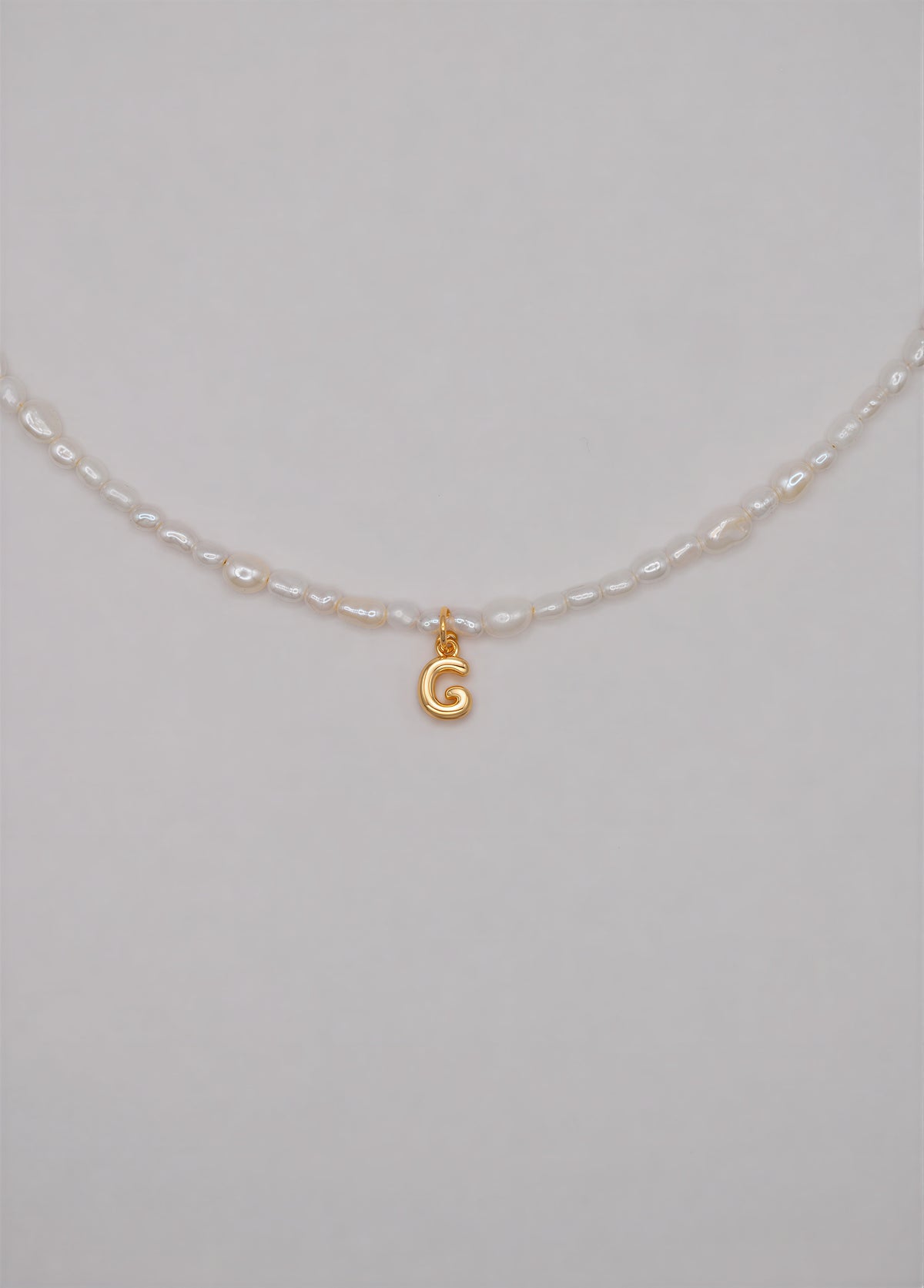 Pearly Initial Necklace