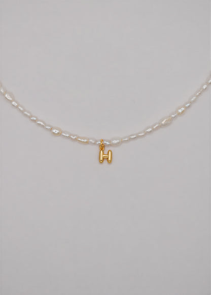 Pearly Initial Necklace