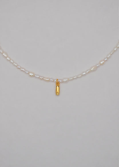 Pearly Initial Necklace