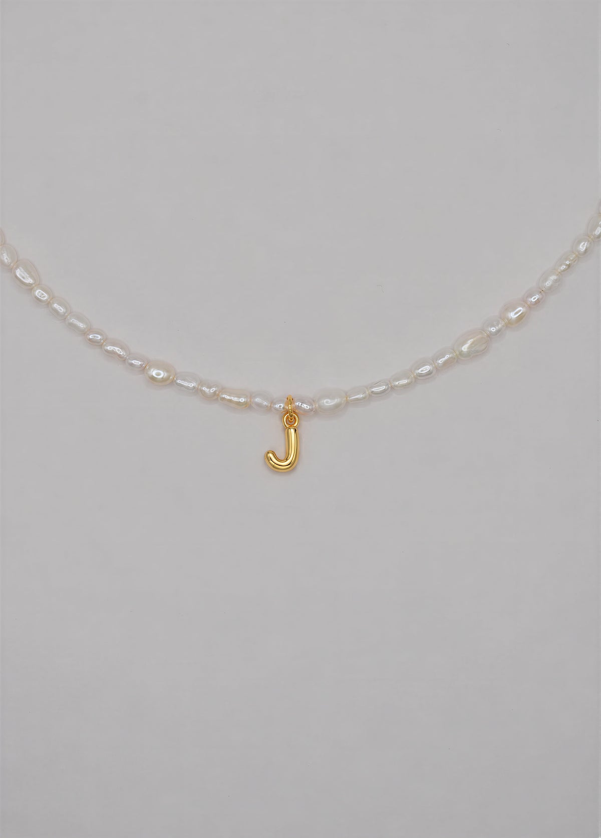 Pearly Initial Necklace