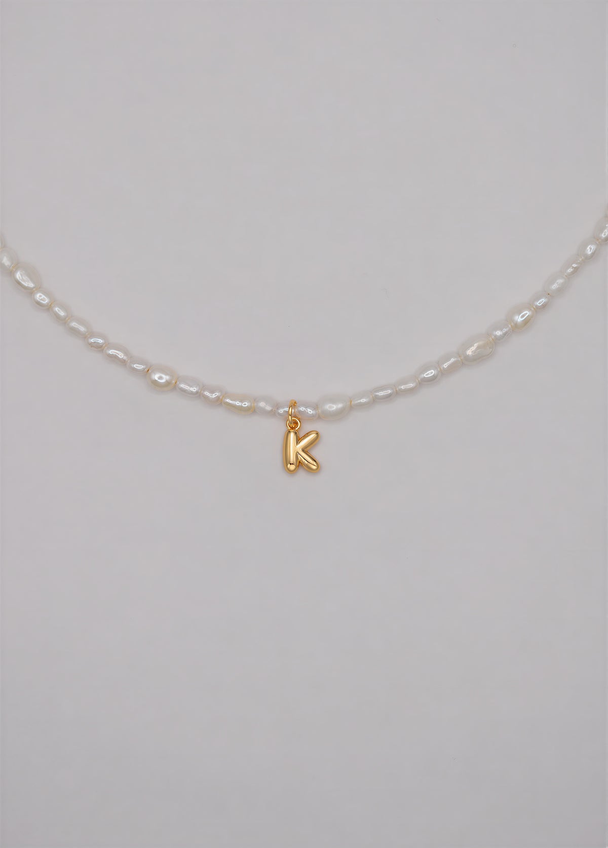 Pearly Initial Necklace