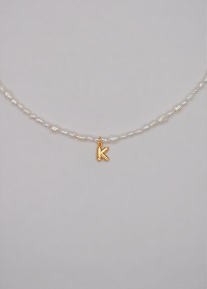 Pearly Initial Necklace