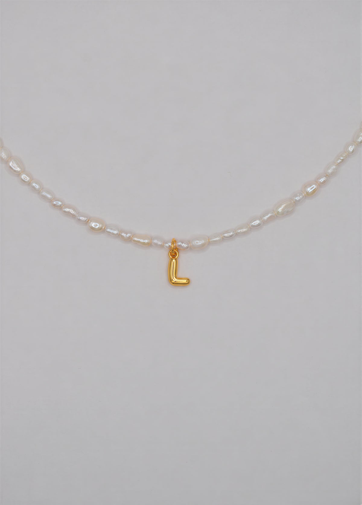 Pearly Initial Necklace