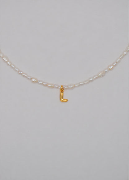 Pearly Initial Necklace