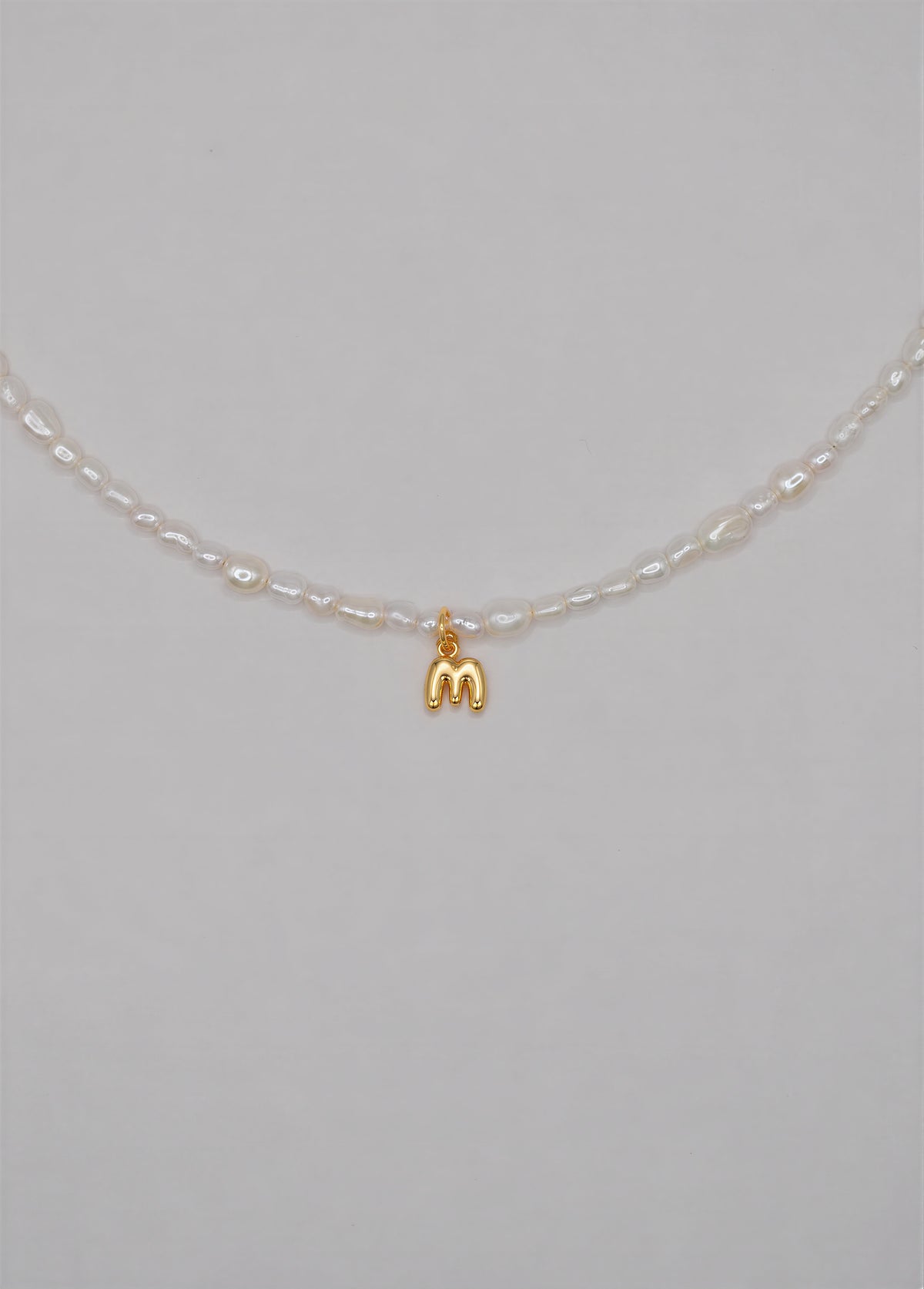 Pearly Initial Necklace
