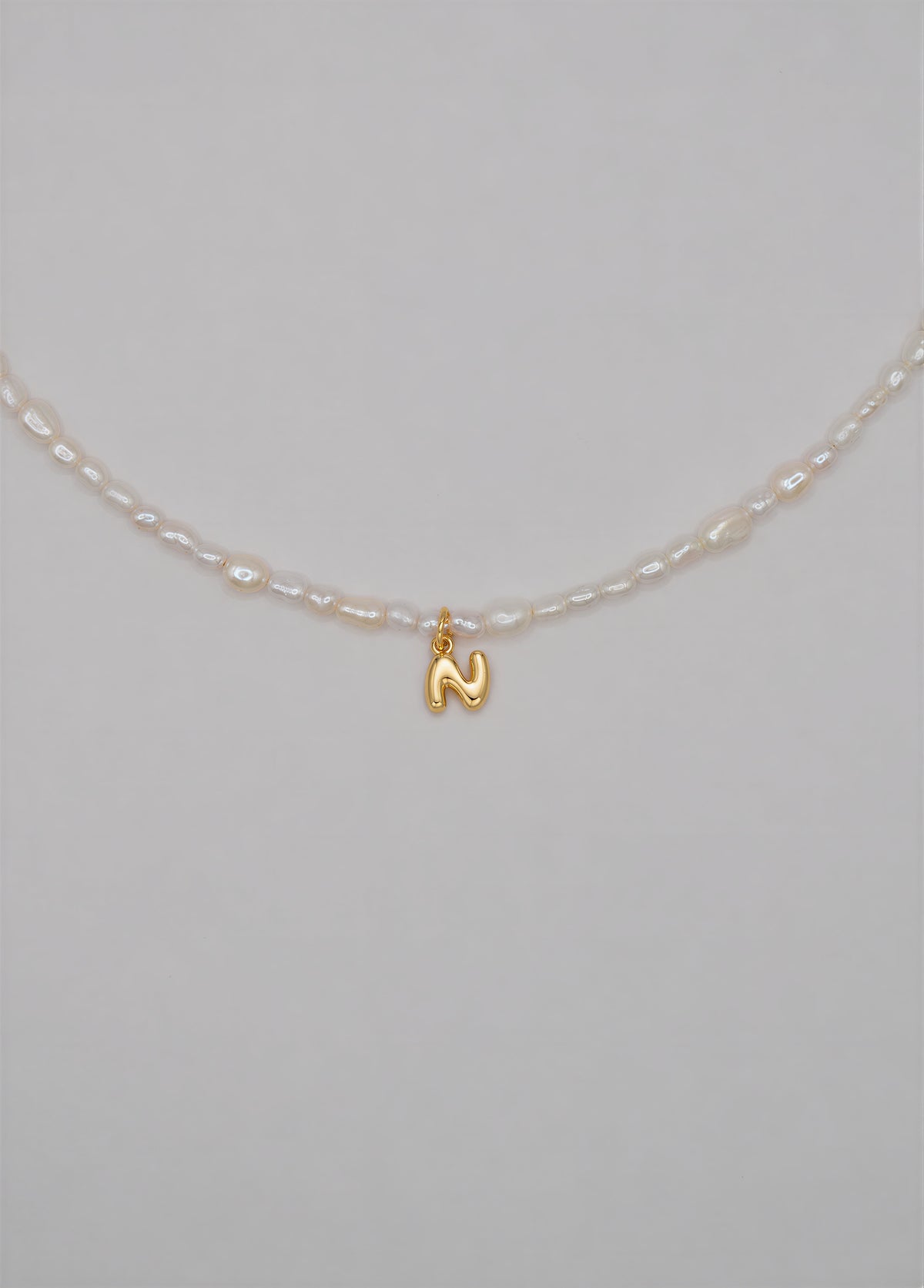 Pearly Initial Necklace