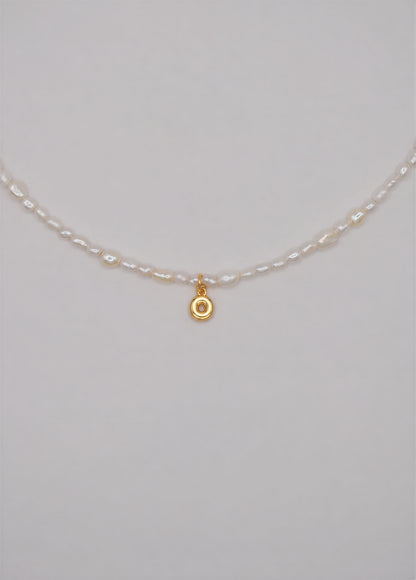 Pearly Initial Necklace