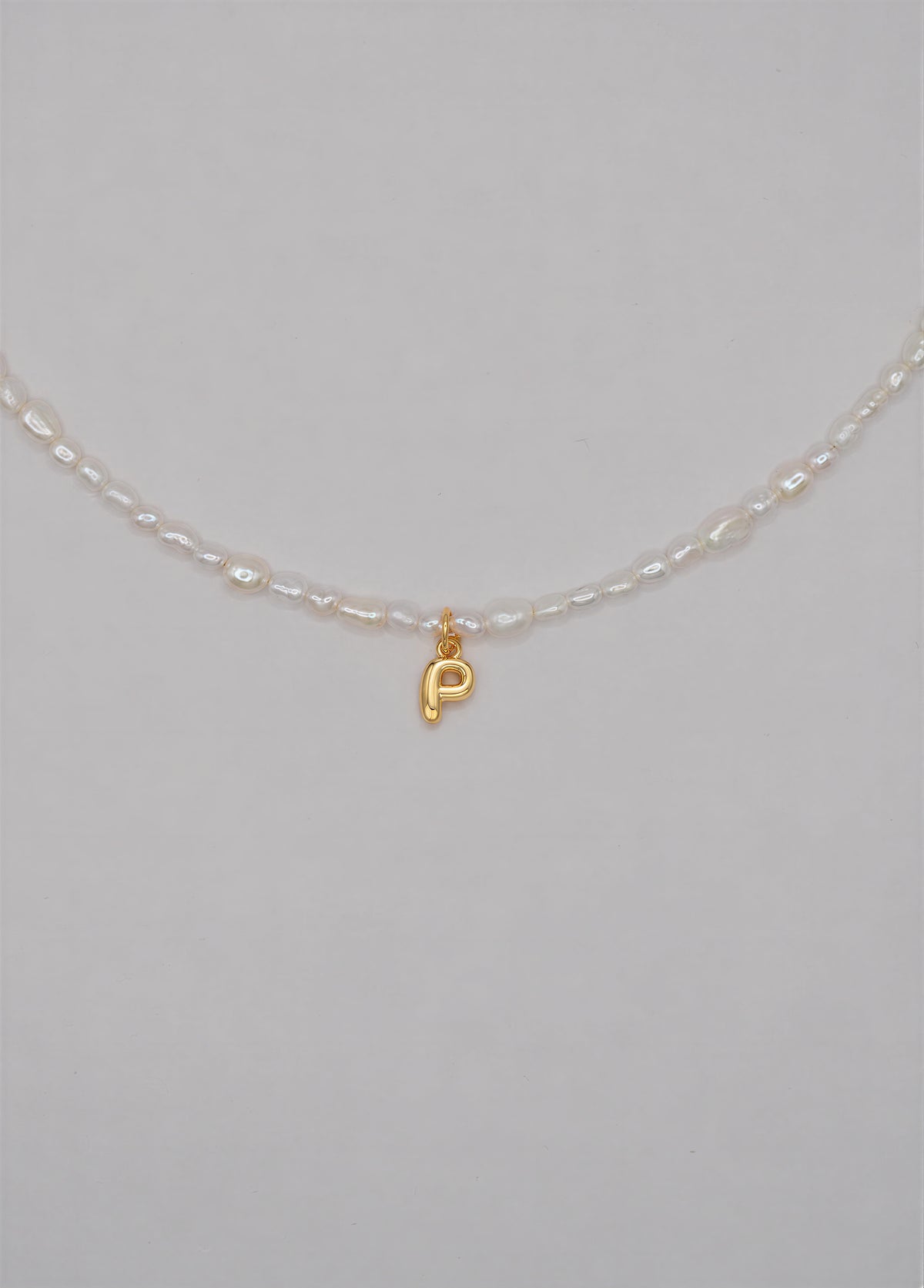 Pearly Initial Necklace