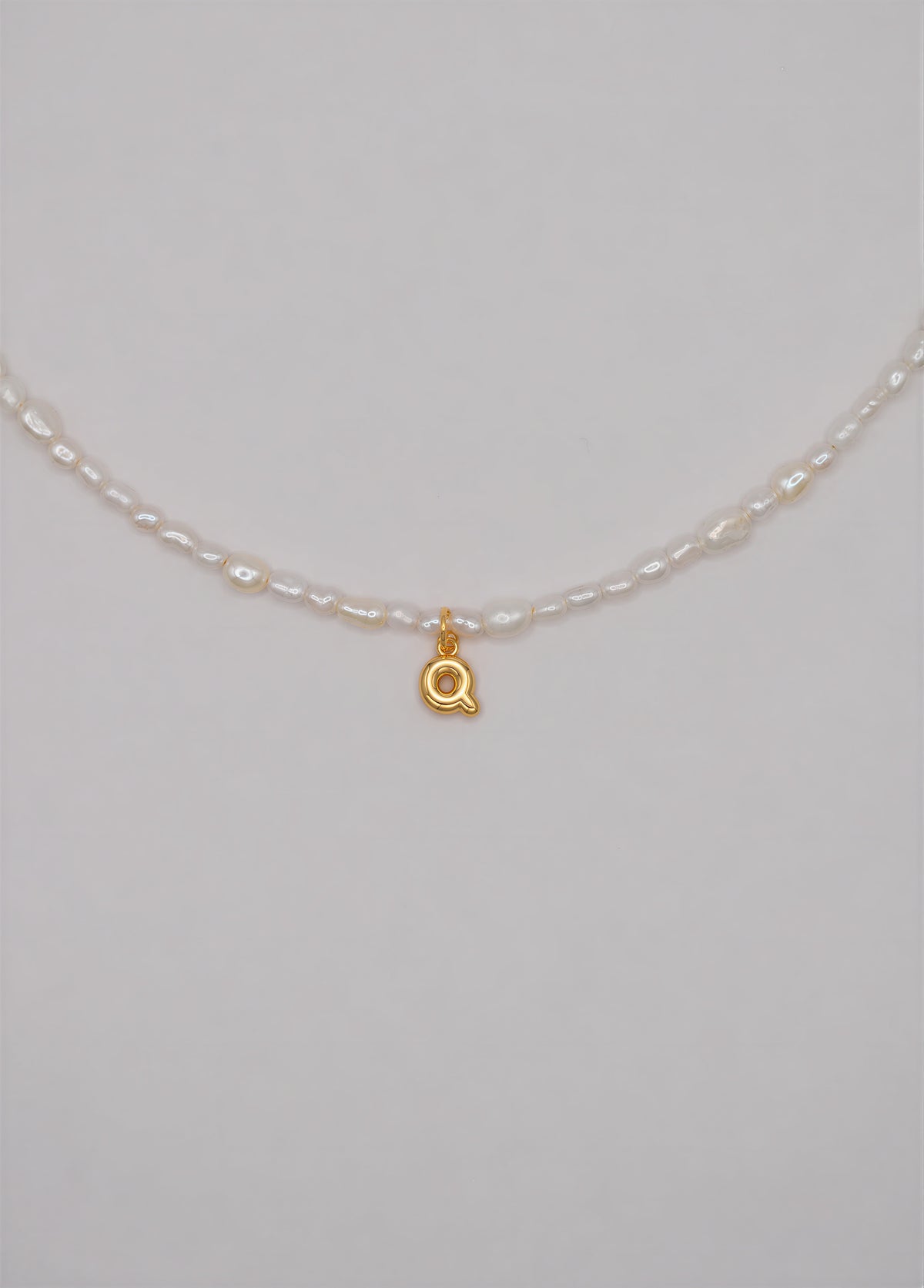 Pearly Initial Necklace