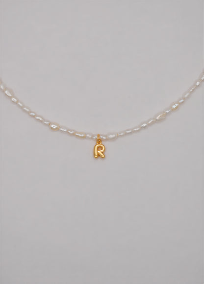 Pearly Initial Necklace