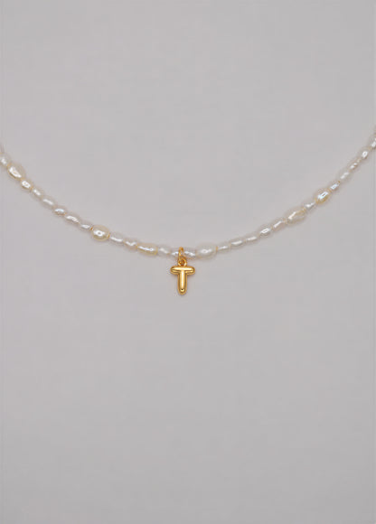 Pearly Initial Necklace