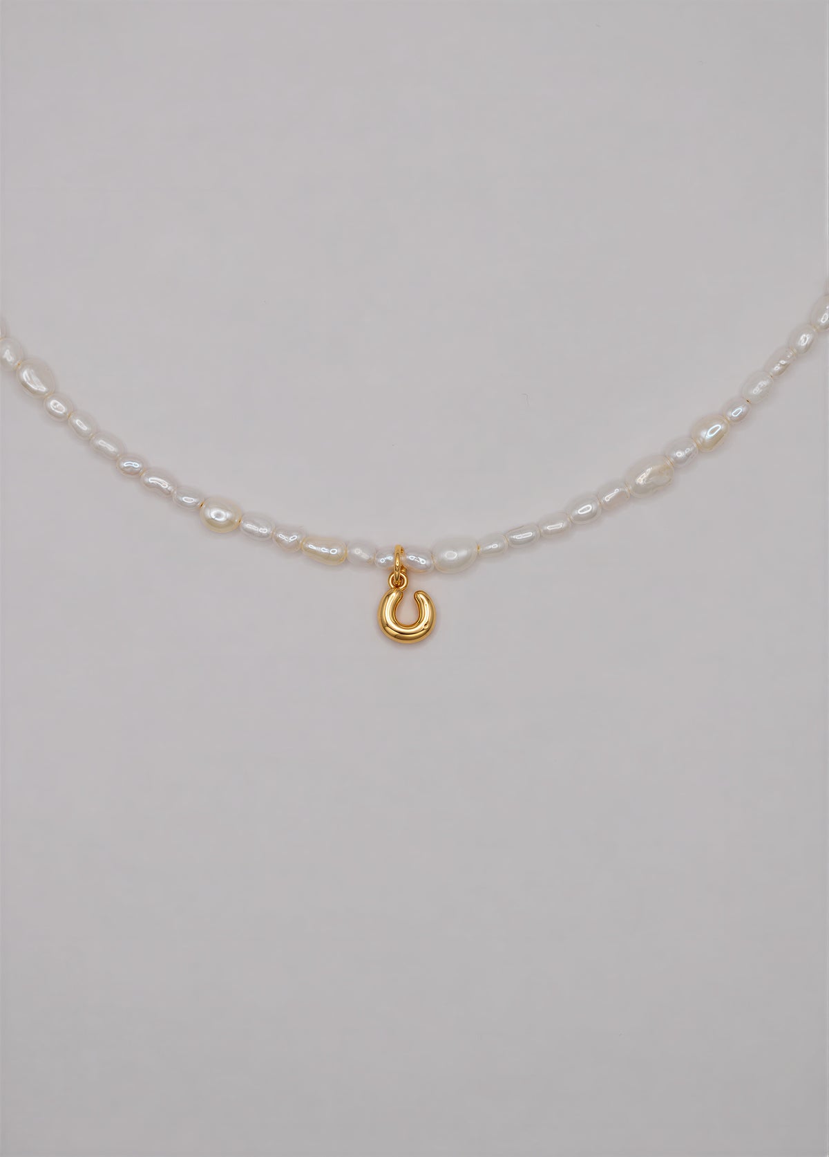 Pearly Initial Necklace