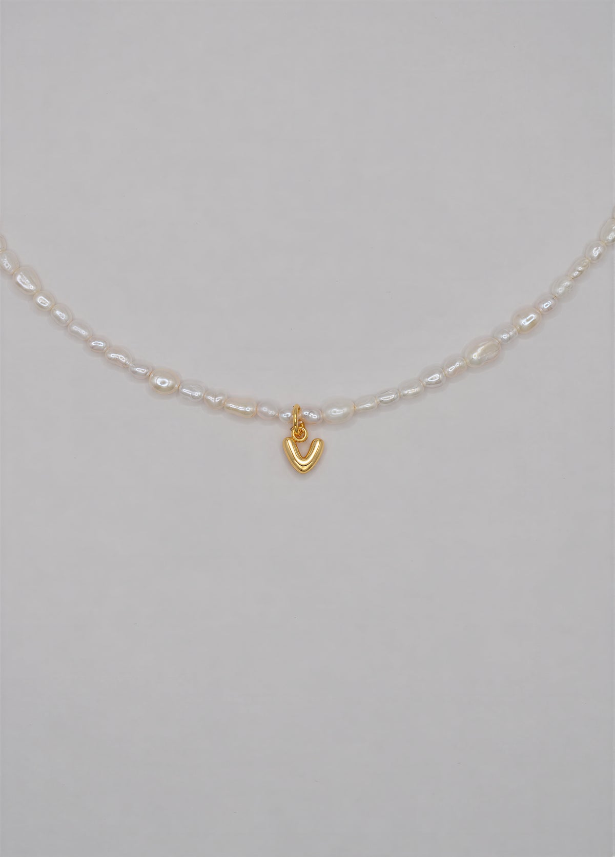 Pearly Initial Necklace
