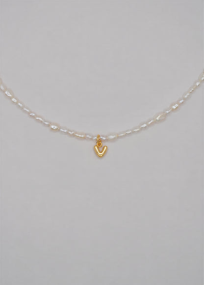 Pearly Initial Necklace
