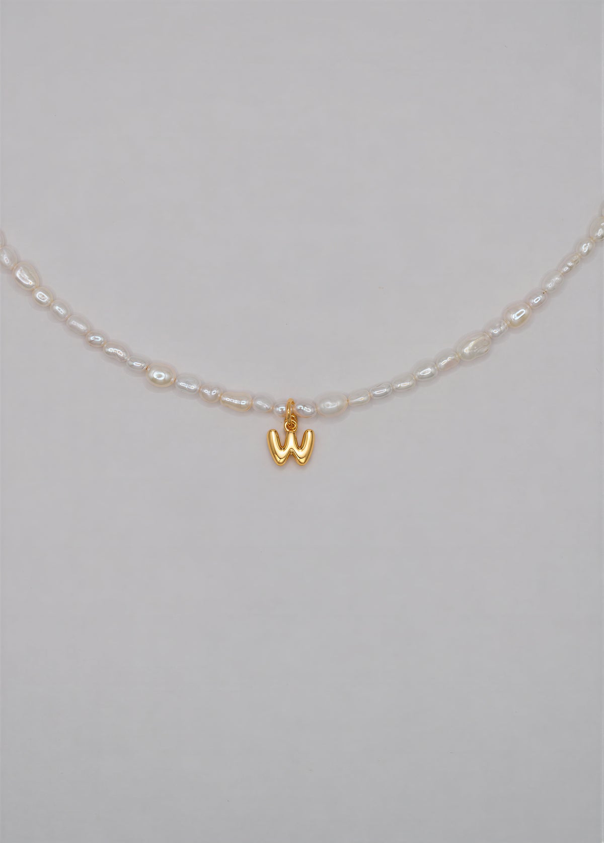 Pearly Initial Necklace