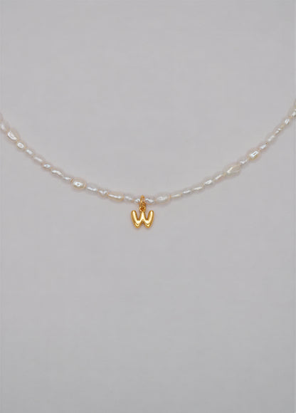 Pearly Initial Necklace