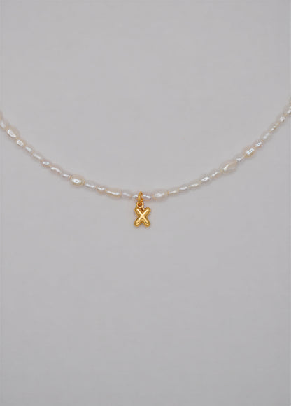 Pearly Initial Necklace