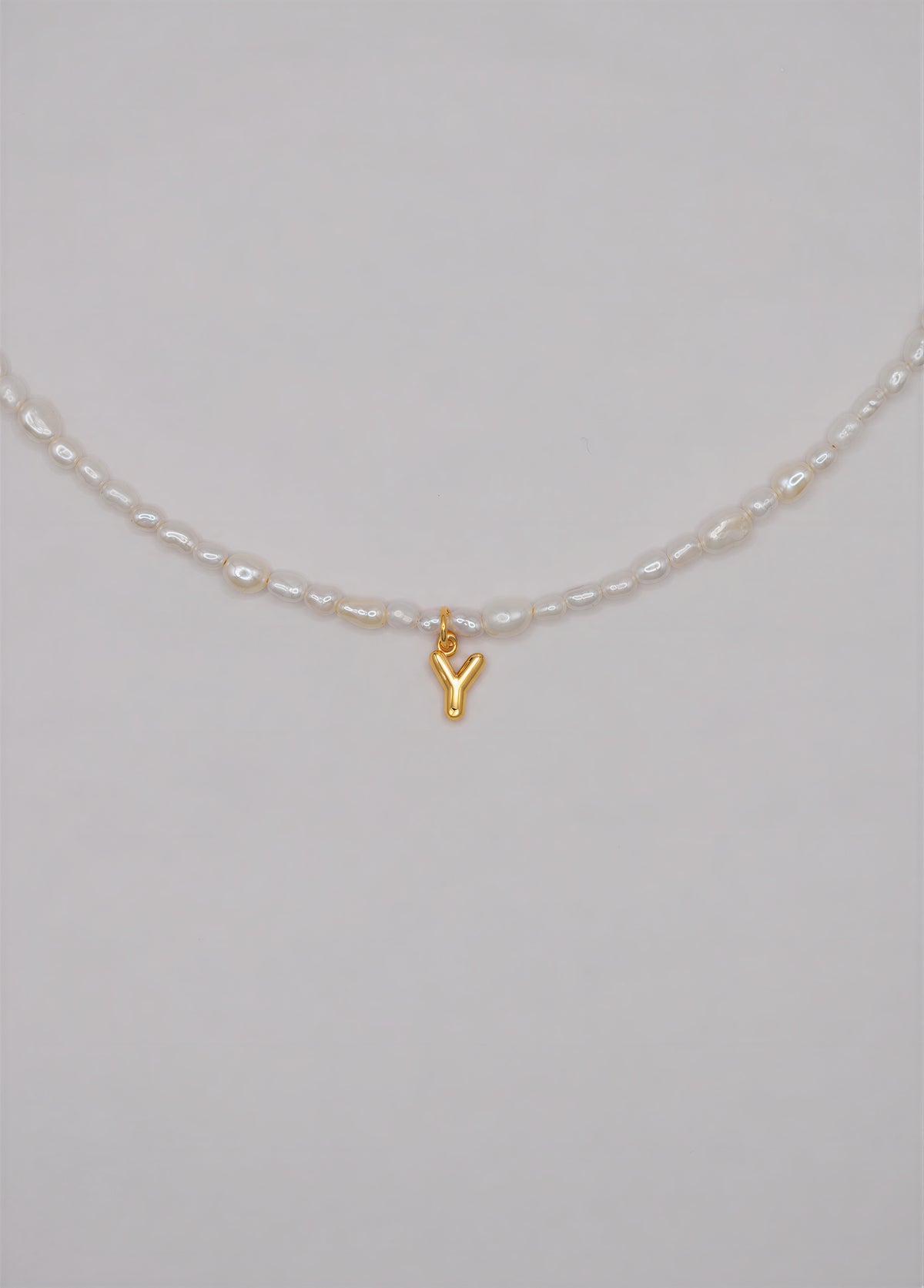 Pearly Initial Necklace