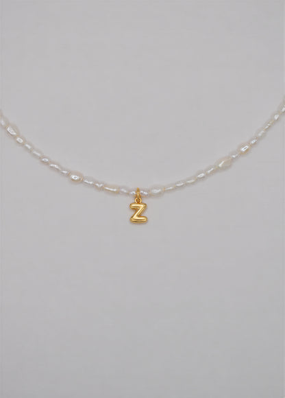 Pearly Initial Necklace